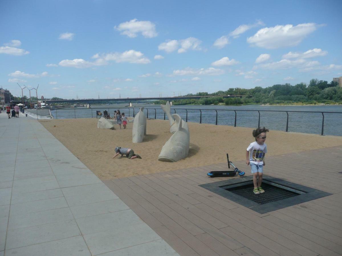 ורשה Sunny Wisla River Apartment מראה חיצוני תמונה